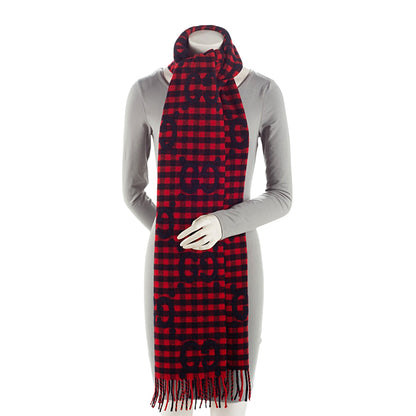 Gucci Wool Diamcheck GG Scarf