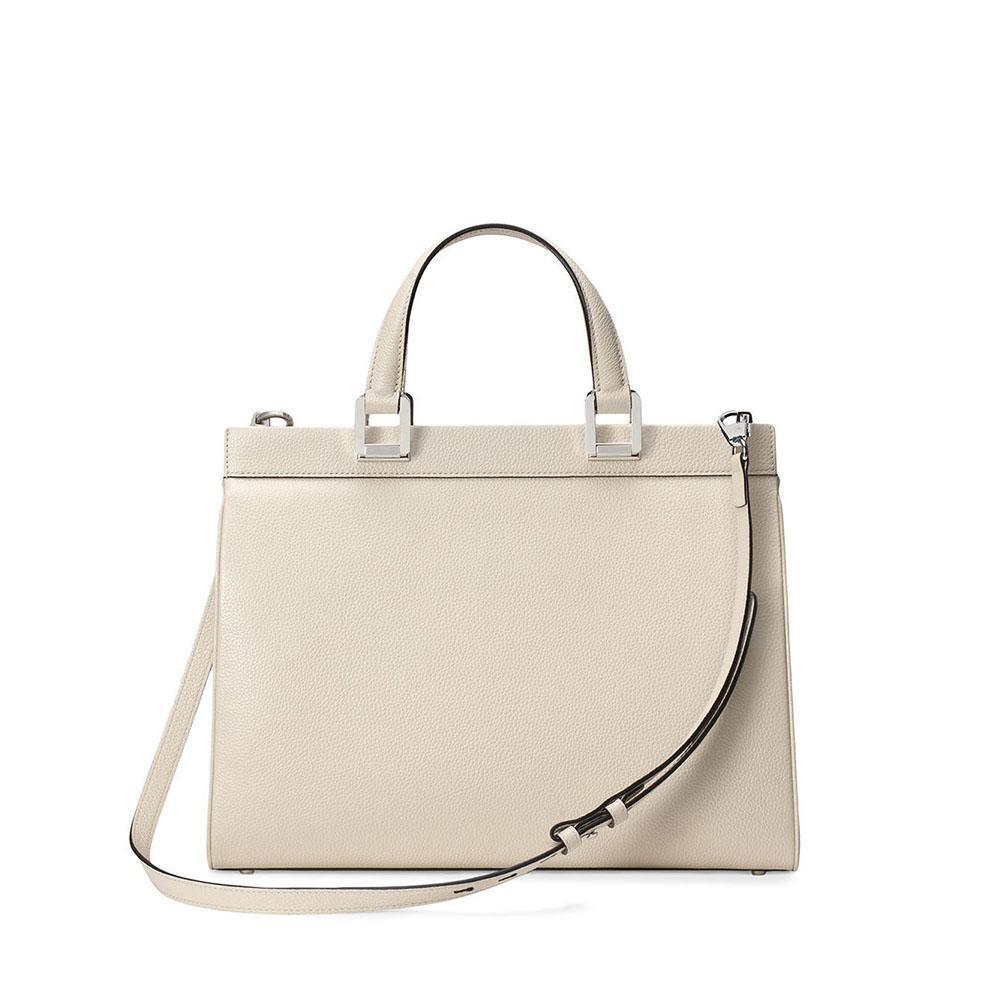 Gucci Zumi Handbag Women's White MEDIUM Full Grain Calf-Skin Leather Shoulder Bag (GG2054)