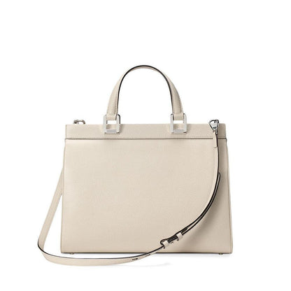 Gucci Zumi Handbag Women's White MEDIUM Full Grain Calf-Skin Leather Shoulder Bag (GG2054)