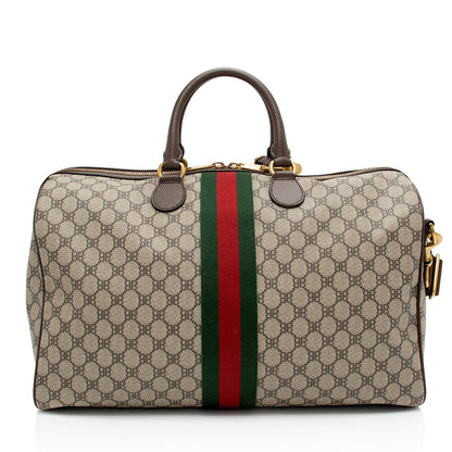 Gucci x Balenciaga GG Supreme The Hacker Project Graffiti Duffle Bag (SHF-qGpKTv)