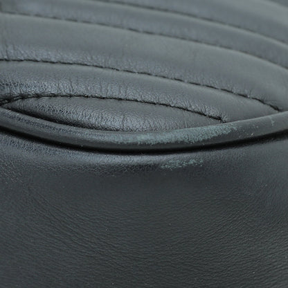 Gucci Black GG Marmont Camera Bag
