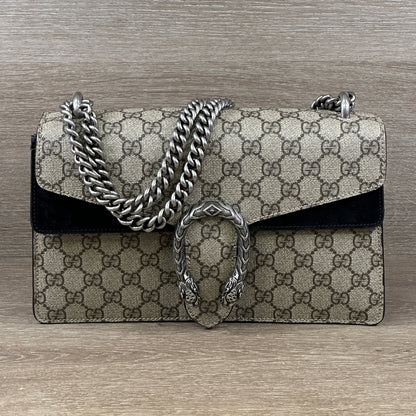 Gucci DIonysus GG Monogram Supreme Canvas (Small) - Black