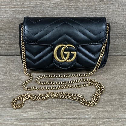 Gucci GG Marmont Super Mini Bag - Black