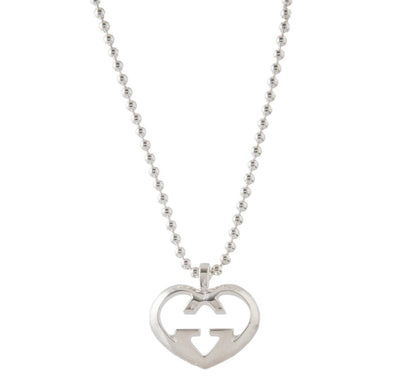 GUCCI GG "LOVE BRITT" HEART NECKLACE