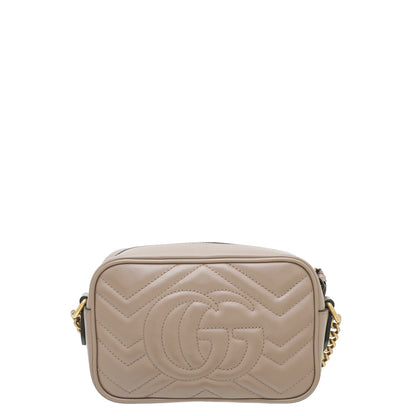 Gucci Dusty Pink GG Marmont Matelassé Mini Bag