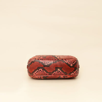 Gucci Red Python Soho Tassel Camera Bag