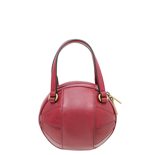 Gucci Vulcanic Red Tifosa Basketball Water Buffalo Mini Bag