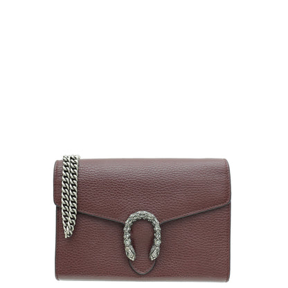 Gucci Burgundy Dionysus Mini Chain Bag