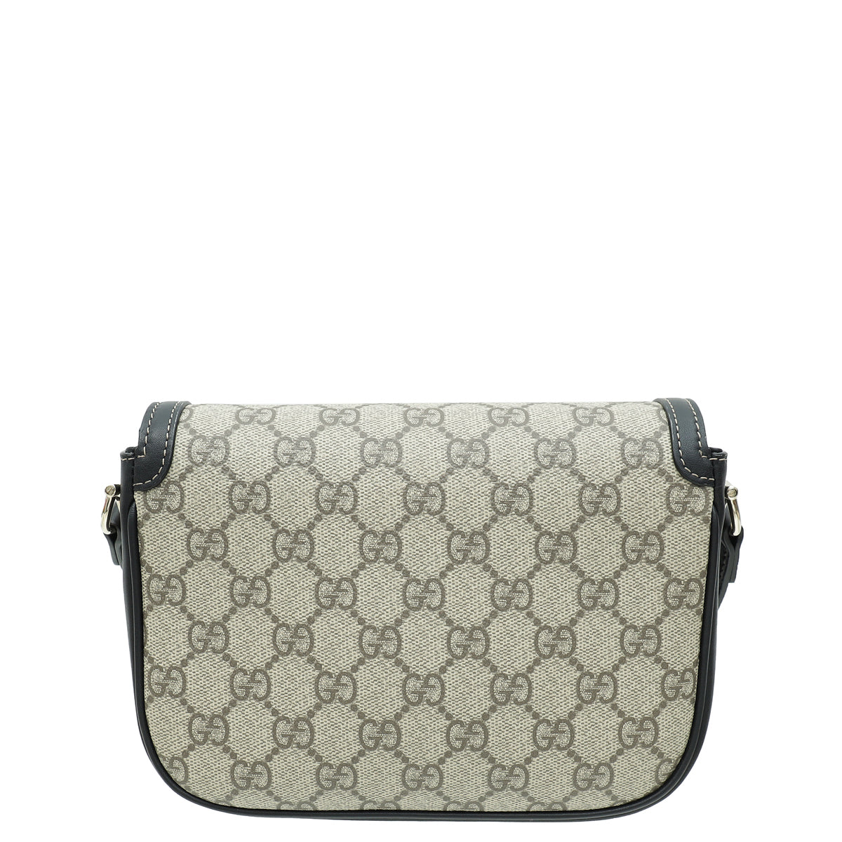 Gucci Bicolor GG Supreme Horsebit 1955 Flap Mini Bag