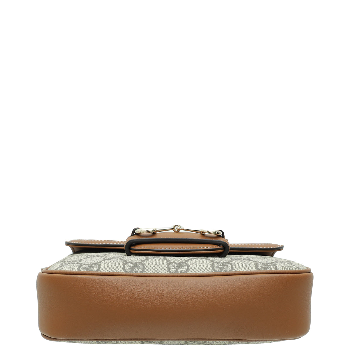 Gucci Bicolor GG Supreme Horsebit 1955 Flap Mini Bag