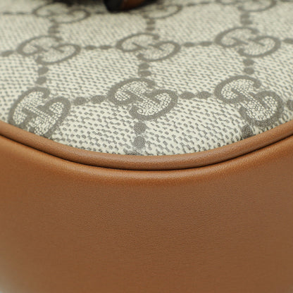 Gucci Bicolor GG Supreme Horsebit 1955 Flap Mini Bag