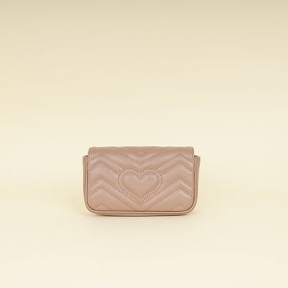 Gucci Dusty Pink GG Marmont Mini Bag