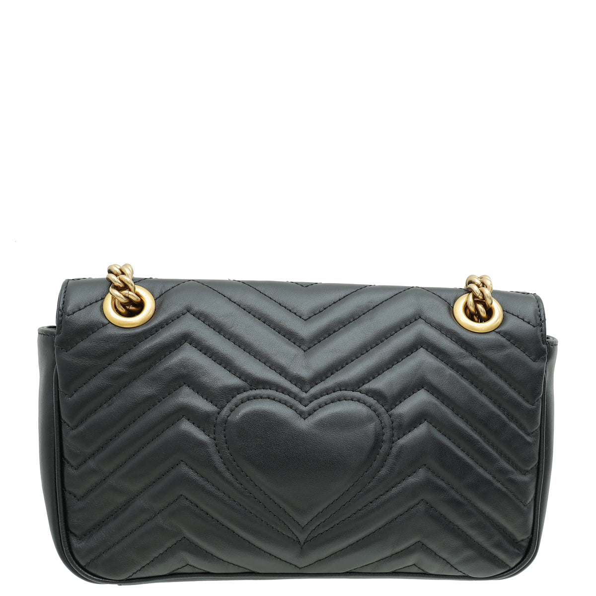 Gucci Black GG Marmont Matelasse Small Shoulder Bag