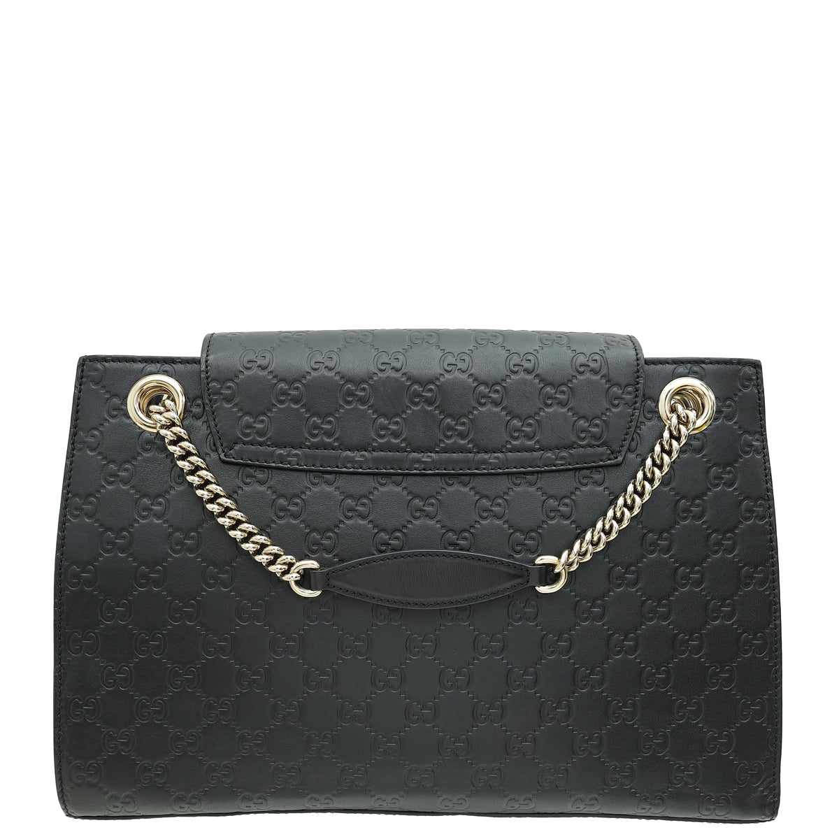 Gucci Black GG Guccissima Emily Large Shoulder Bag