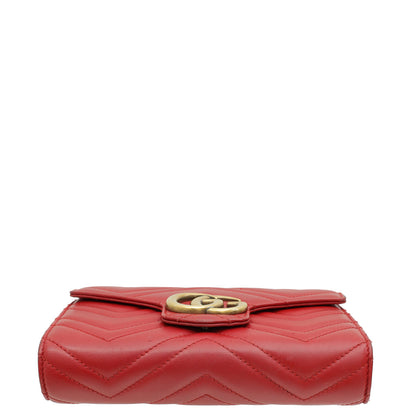 Gucci Red GG Marmont Super Mini Bag