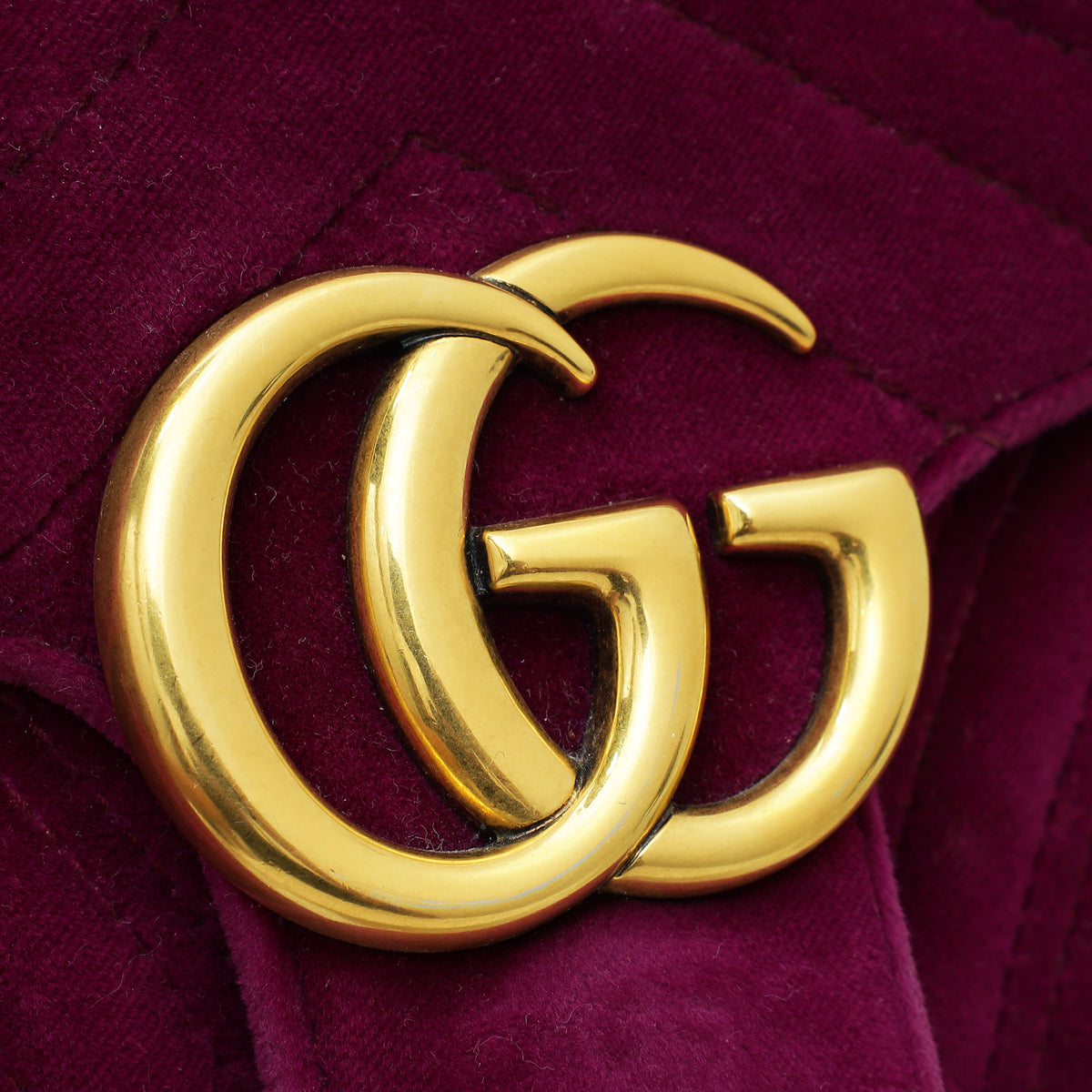 Gucci Violet Velvet GG Marmont Small Bag