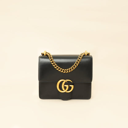 Gucci Black GG Marmont Small Shoulder Bag