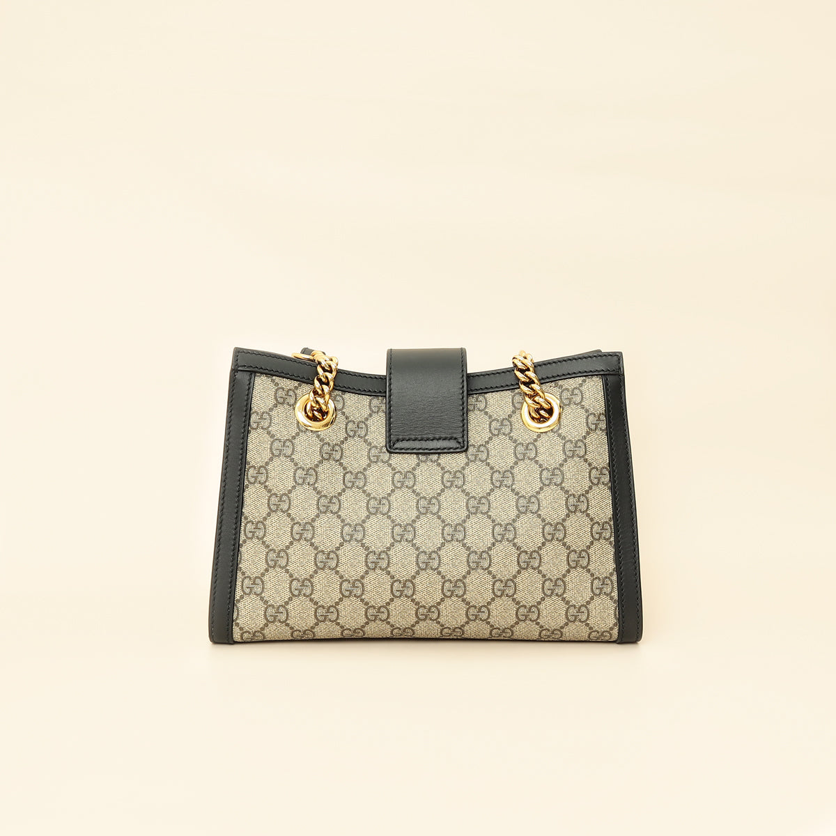 Gucci Bicolor GG Supreme Padlock Tote Small Bag