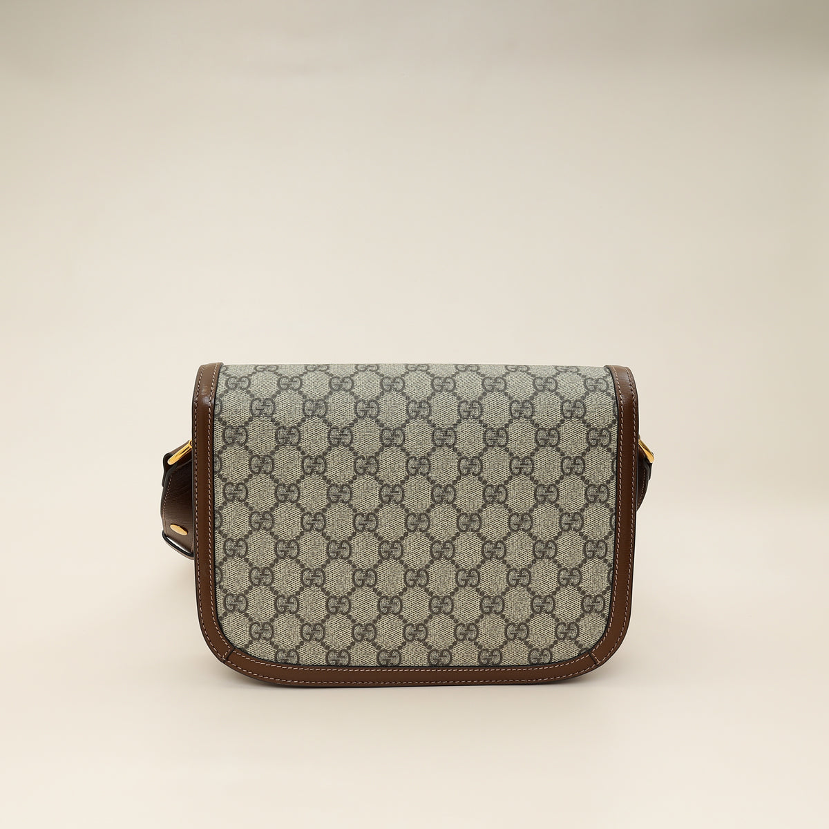 Gucci Ebony GG Supreme 1955 Horsebit Medium Shoulder Bag