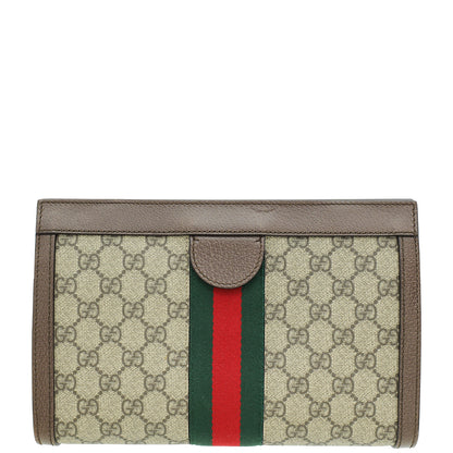 Gucci Ebony GG Supreme Ophidia Small Chain Shoulder Bag