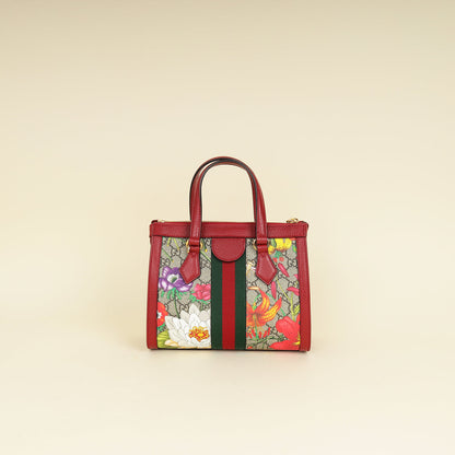 Gucci Multicolor GG Flora Ophidia Tote Small Bag