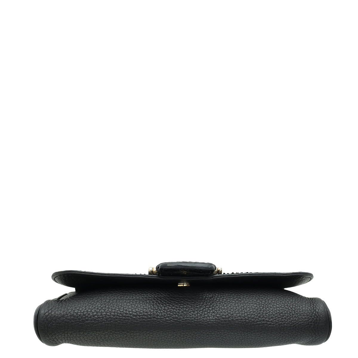 Gucci Black Python Greenwich Chain Clutch