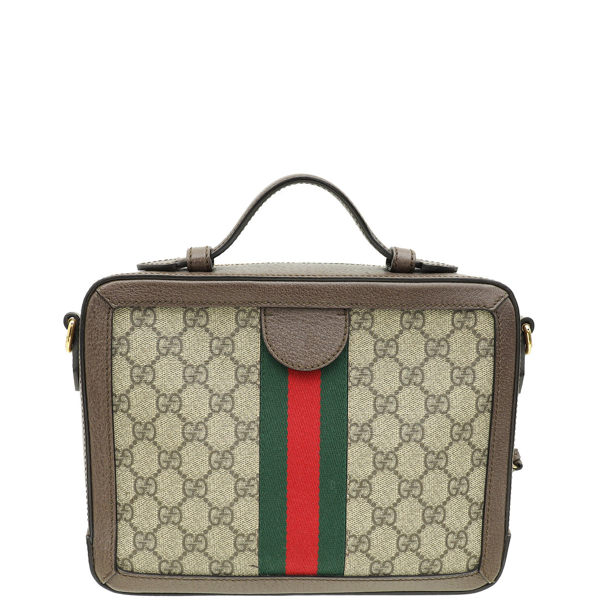 Gucci Bicolor GG Supreme Small Ophidia Top Handle Bag