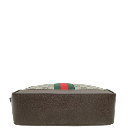 Gucci Bicolor GG Supreme Small Ophidia Top Handle Bag