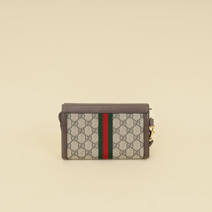 Gucci Bicolor GG Supreme Ophidia Wristlet Pouch