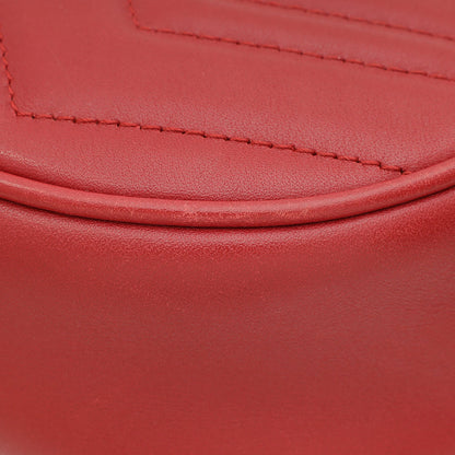 Gucci Red GG Marmont Small Belt Bag