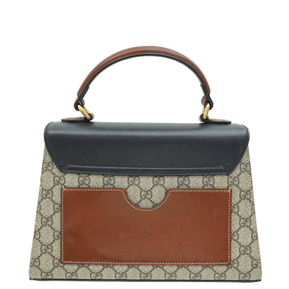 Gucci Tricolor Padlock Top Handle Bag