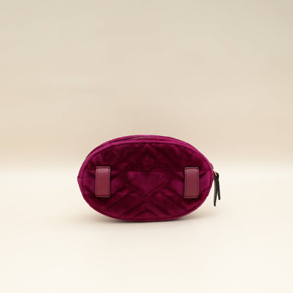Gucci Violet GG Marmont Velvet Mini Belt Bag