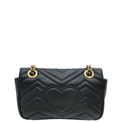 Gucci Black GG Marmont Mini Shoulder Bag