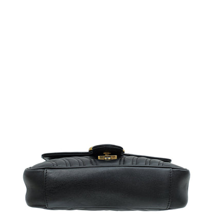 Gucci Black GG Marmont Mini Shoulder Bag