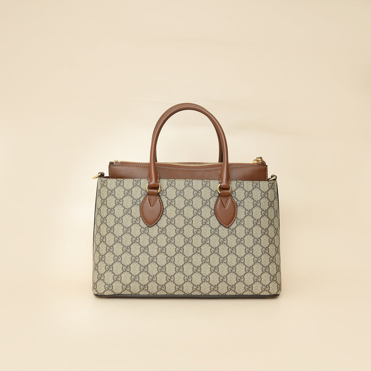 Gucci Bicolor GG Supreme Handles Tote Bag