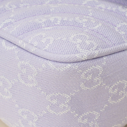Gucci Lilac GG Denim GG Marmont Medium Shoulder Bag
