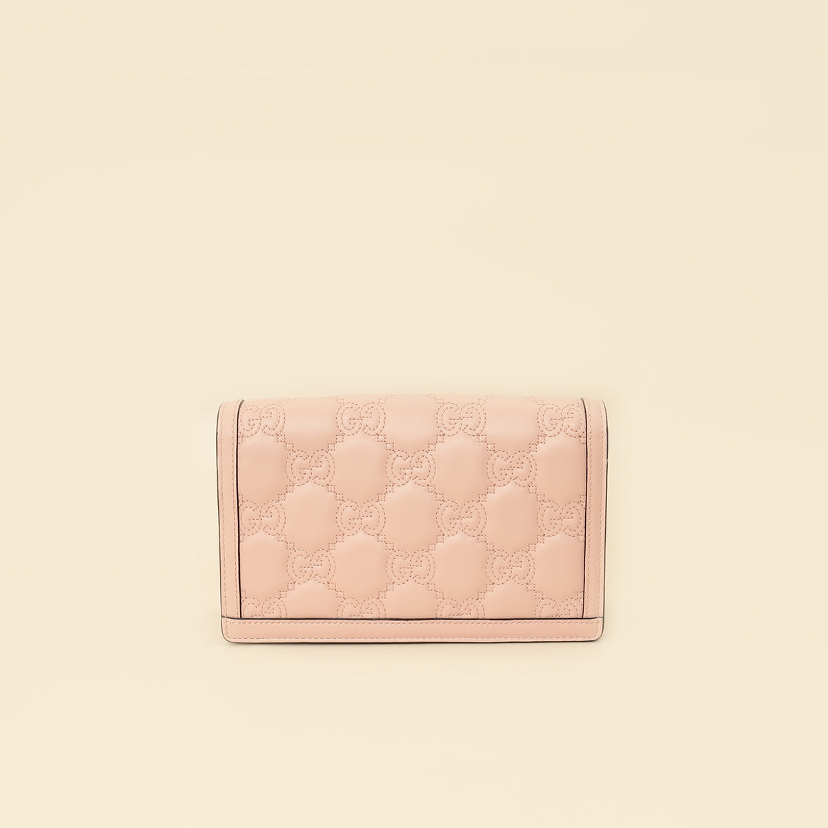 Gucci Light Pink GG Matelasse Wallet on Chain