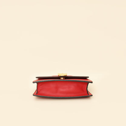Gucci Red Super Mini Sylvie Chain Bag