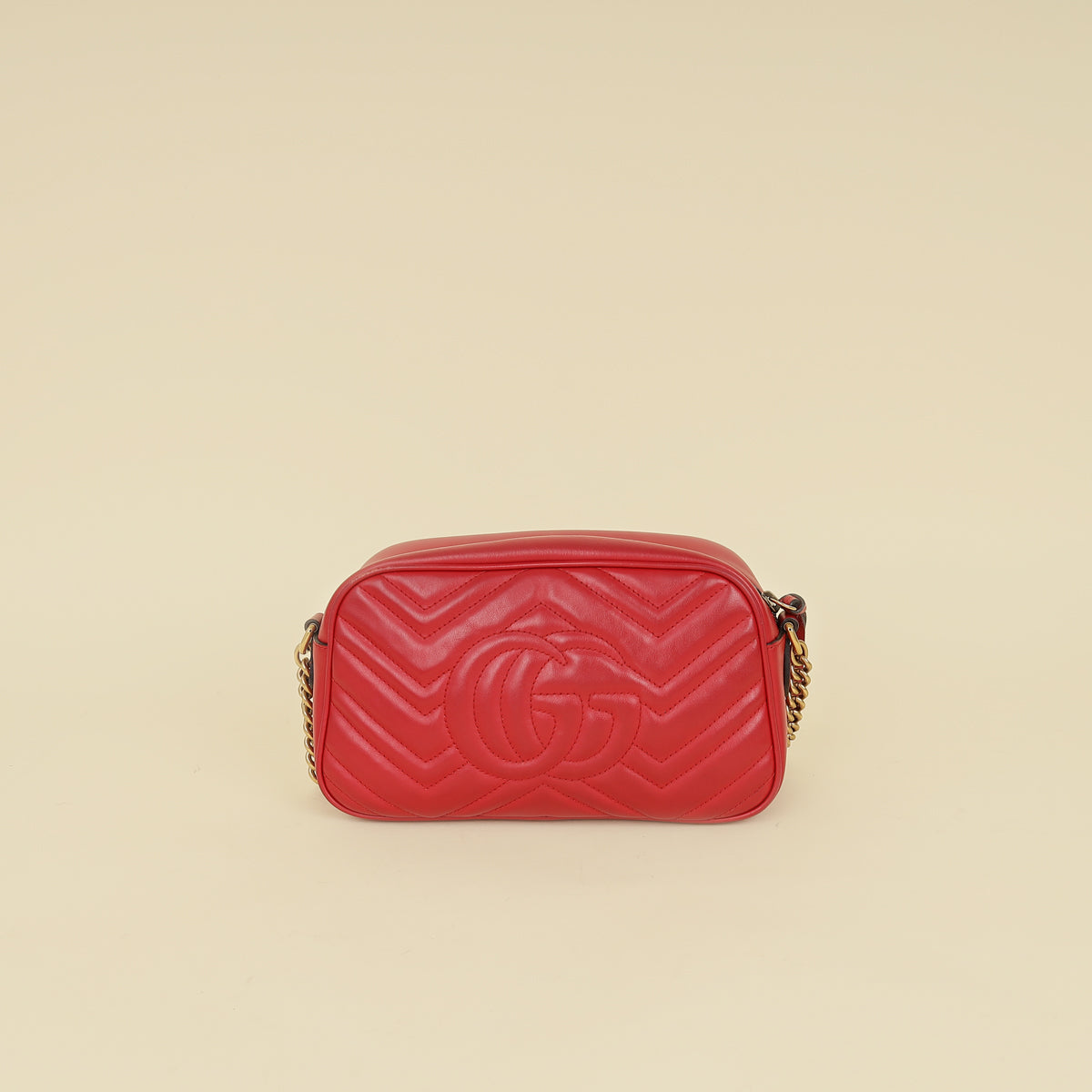 Gucci Red GG Marmont Camera Small Bag