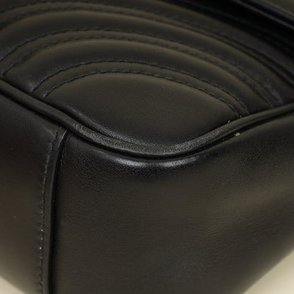 Gucci Black GG Marmont Small Shoulder Bag