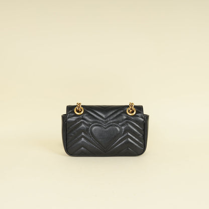 Gucci Black Marmont Small Shoulder Bag