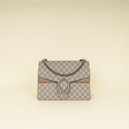 Gucci Bicolor GG Supreme Dionysus Medium Flap Bag