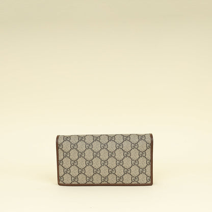 Gucci Bicolor GG Supreme Horsebit 1995 Wallet on Chain