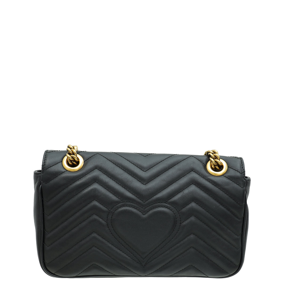 Gucci Black GG Marmont Matelasse Small Shoulder Bag