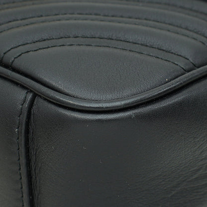 Gucci Black GG Marmont Matelasse Small Shoulder Bag