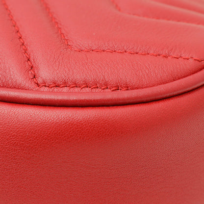 Gucci Red GG Marmont Mini Belt Bag