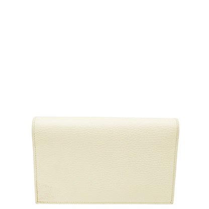 Gucci Ivory Interlocking G Chain Wallet