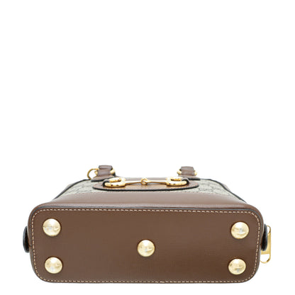 Gucci Bicolor Horsebit 1955 Mini Top Handle Bag