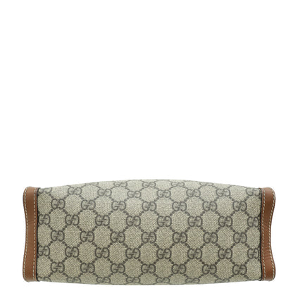 Gucci Bicolor GG Supreme Padlock Tote Small Bag