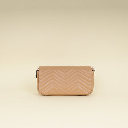 Gucci Porcelain Rose GG Marmont 2.0 Shoulder Bag